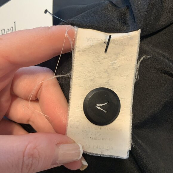 Valentino Authentic Black White Polka Dot Long Sleeve Blazer Jacket 10 Medium - Picture 7 of 9